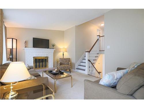 974 Raintree Lane, Mississauga, ON - Indoor Photo Showing Living Room With Fireplace