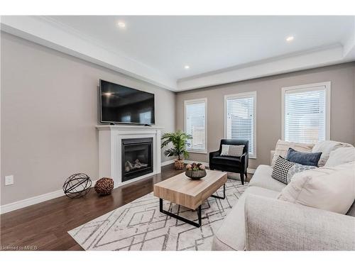 524 Florencedale Cres Crescent, Kitchener, ON - Indoor Photo Showing Living Room With Fireplace