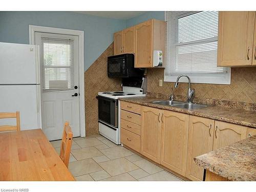 169 Cline Avenue S, Hamilton, ON - Indoor Photo Showing Kitchen With Double Sink