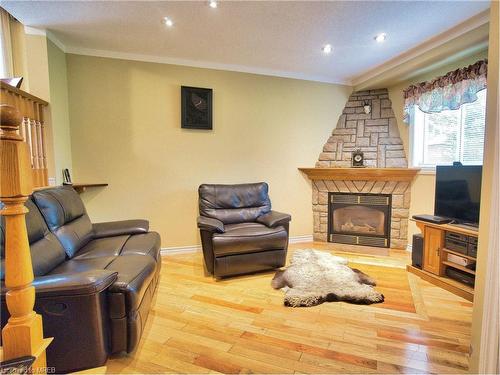 78 Misty Street, Kitchener, ON - Indoor Photo Showing Living Room With Fireplace