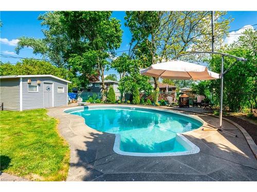 5290 Joel Avenue, Burlington, ON - Outdoor With In Ground Pool With Backyard