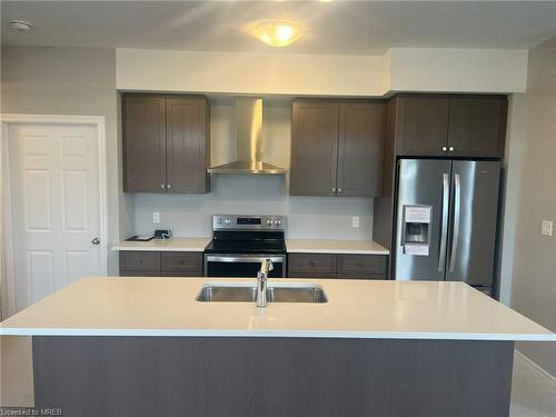 122 Oat Lane, Kitchener, ON - Indoor Photo Showing Kitchen With Stainless Steel Kitchen With Double Sink