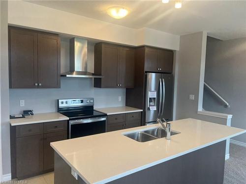 122 Oat Lane, Kitchener, ON - Indoor Photo Showing Kitchen With Stainless Steel Kitchen With Double Sink