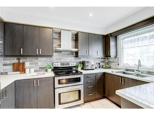276 Morningmist Street, Brampton, ON - Indoor Photo Showing Kitchen With Double Sink