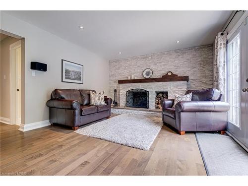 2394 Glengarry Road, Mississauga, ON - Indoor Photo Showing Living Room With Fireplace