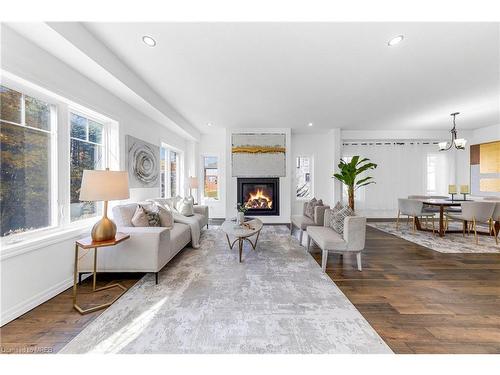 248 Tall Grass Crescent, Kitchener, ON - Indoor Photo Showing Living Room With Fireplace