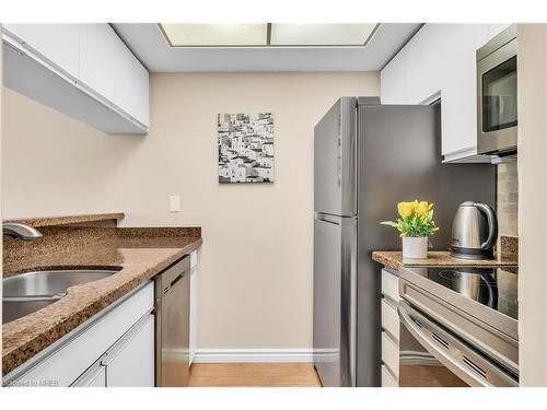 301-880 Dundas Street W, Mississauga, ON - Indoor Photo Showing Kitchen With Double Sink