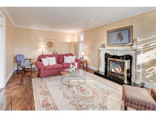 1301 Lindburgh Court, Mississauga, ON - Indoor Photo Showing Living Room With Fireplace