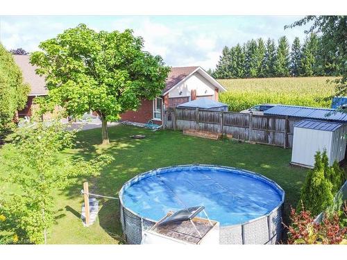 9303 Erin Garafraxa Line E, Erin, ON - Outdoor With Above Ground Pool With Backyard