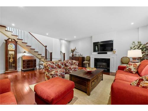 1100 Haydonbridge Court, Mississauga, ON - Indoor Photo Showing Living Room With Fireplace