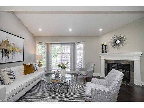 6-460 Beechwood Place, Waterloo, ON - Indoor Photo Showing Living Room With Fireplace