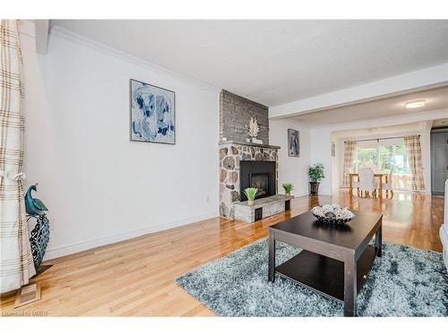 2 Campview Road, Stoney Creek, ON - Indoor Photo Showing Living Room With Fireplace