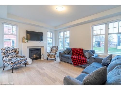 3 Milt Schmidt Street, Kitchener, ON - Indoor Photo Showing Living Room With Fireplace