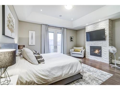 612 Byngmount Avenue, Mississauga, ON - Indoor Photo Showing Bedroom With Fireplace