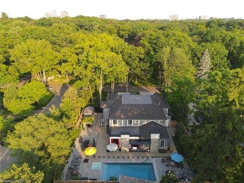 233 Indian Valley Trail, Mississauga, ON - Outdoor With In Ground Pool With View