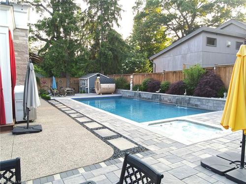 233 Indian Valley Trail, Mississauga, ON - Outdoor With In Ground Pool