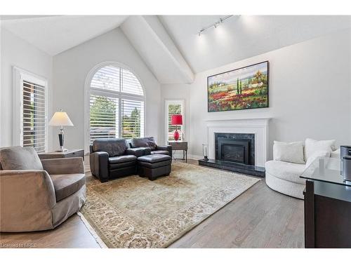 4152 Arbourfield Drive, Burlington, ON - Indoor Photo Showing Living Room With Fireplace