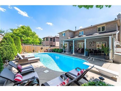 236 Nottingham Drive, Oakville, ON - Outdoor With In Ground Pool With Deck Patio Veranda