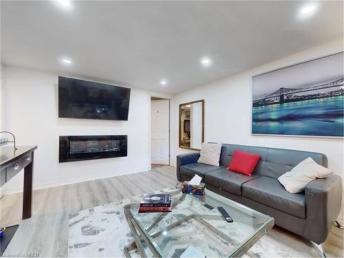 374 Book Road, Grimsby, ON - Indoor Photo Showing Living Room With Fireplace