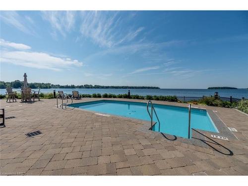 611-90 Orchard Point Road, Orillia, ON - Outdoor With In Ground Pool With View