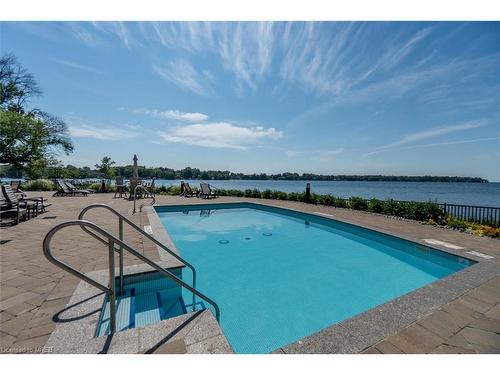 611-90 Orchard Point Road, Orillia, ON - Outdoor With In Ground Pool With View