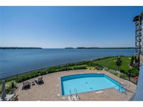 611-90 Orchard Point Road, Orillia, ON - Outdoor With Body Of Water With In Ground Pool With View