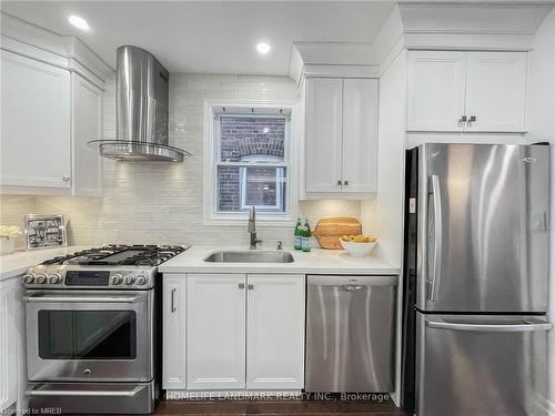 348 Roselawn Avenue, Toronto, ON - Indoor Photo Showing Kitchen With Stainless Steel Kitchen With Upgraded Kitchen