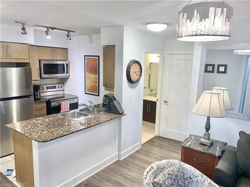 517-20 Blue Jays Way, Toronto, ON - Indoor Photo Showing Kitchen With Double Sink