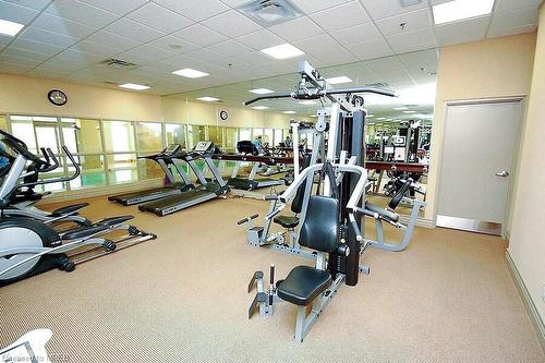 1703-335 Rathburn Road W, Mississauga, ON - Indoor Photo Showing Gym Room