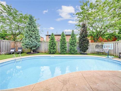 108 Warner Drive, Oakville, ON - Outdoor With In Ground Pool With Backyard