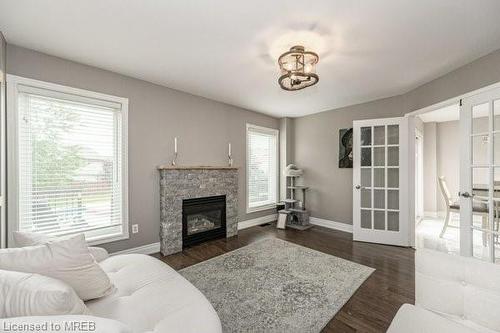 12 Hayloft Court, Brampton, ON - Indoor Photo Showing Living Room With Fireplace