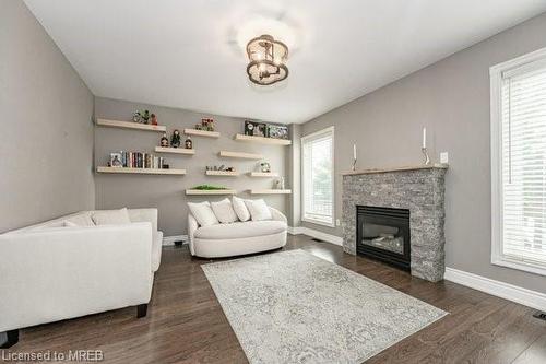 12 Hayloft Court, Brampton, ON - Indoor Photo Showing Living Room With Fireplace