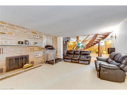 1 Farmer'S Lane, Bolton, ON - Indoor Photo Showing Living Room With Fireplace