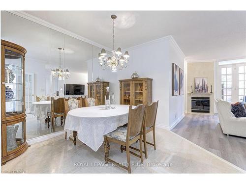 104-1 Ripley Avenue, Toronto, ON - Indoor Photo Showing Dining Room With Fireplace