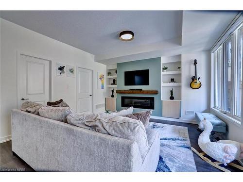 212 Wheat Boom Drive, Oakville, ON - Indoor Photo Showing Living Room With Fireplace