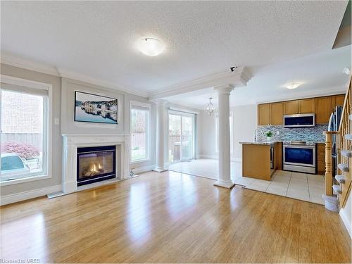 3064 Stornoway Circle, Oakville, ON - Indoor Photo Showing Living Room With Fireplace