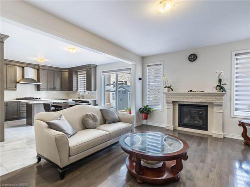 20 Idol Road, Brampton, ON - Indoor Photo Showing Living Room With Fireplace