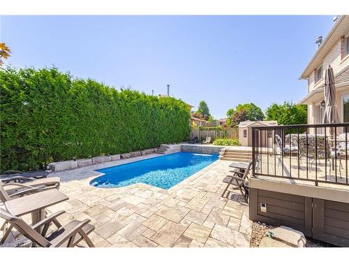 125 Ferndale Drive S, Barrie, ON - Outdoor With In Ground Pool With Deck Patio Veranda With Backyard