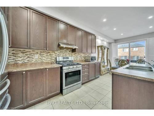 17 Delambray Street, Brampton, ON - Indoor Photo Showing Kitchen With Upgraded Kitchen