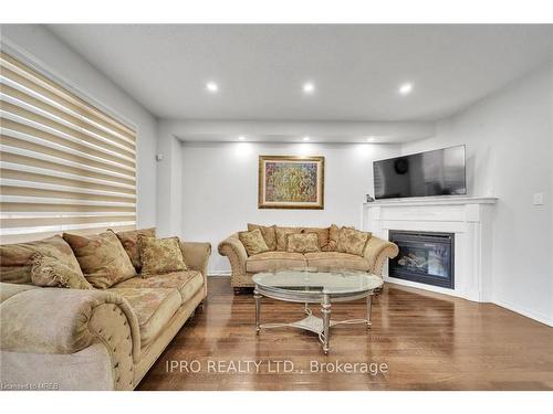 17 Delambray Street, Brampton, ON - Indoor Photo Showing Living Room With Fireplace