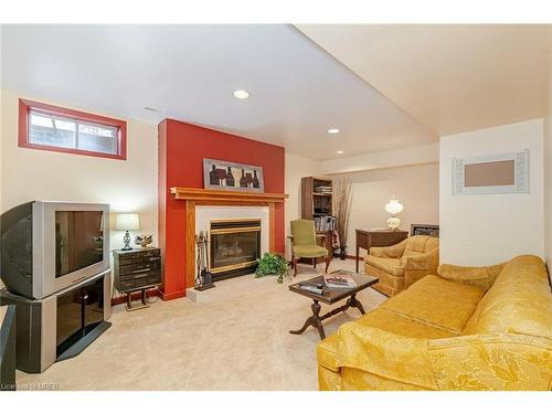 198 Martindale Crescent, Brampton, ON - Indoor Photo Showing Living Room With Fireplace