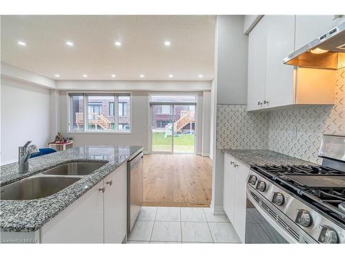 123 Freedom Crescent, Hamilton, ON - Indoor Photo Showing Kitchen With Double Sink With Upgraded Kitchen