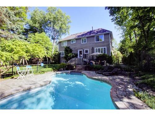 164 Castle Crescent, Oakville, ON - Outdoor With In Ground Pool With Backyard