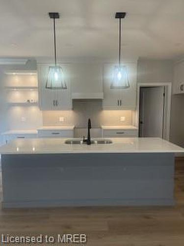 Upper-60 Lark Street, Tillsonburg, ON - Indoor Photo Showing Kitchen With Double Sink