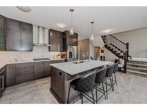 913 River Ridge Court Court, Kitchener, ON - Indoor Photo Showing Kitchen With Stainless Steel Kitchen With Upgraded Kitchen