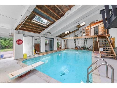 125 Nairne Street, Caledonia, ON - Indoor Photo Showing Other Room With In Ground Pool