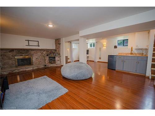 54 Evelyn Street, Brantford, ON - Indoor Photo Showing Living Room With Fireplace