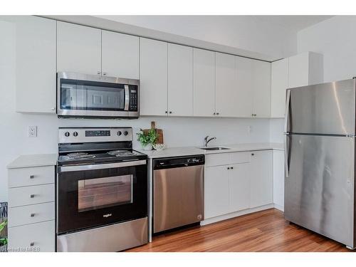 417-1 Wellington St Street, Brantford, ON - Indoor Photo Showing Kitchen With Stainless Steel Kitchen