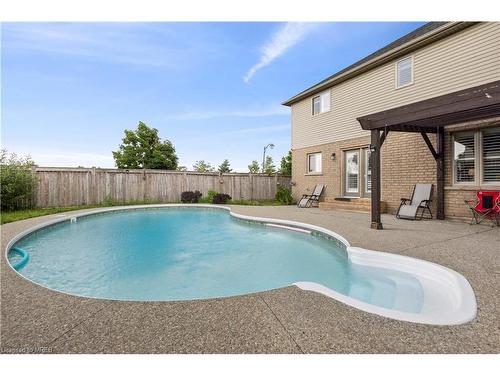 170 Southbrook Drive, Binbrook, ON - Outdoor With In Ground Pool With Backyard