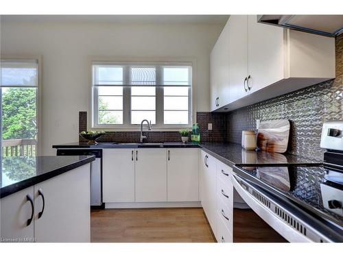 395 Humphrey Street, Hamilton, ON - Indoor Photo Showing Kitchen With Double Sink